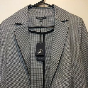 NWT Adrianna Papell Jacquard Long Topper Jacket